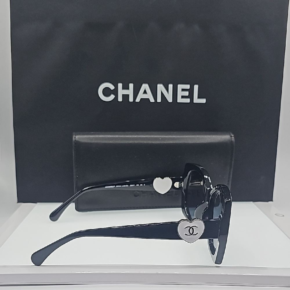 Chanel Black Women's Sunglasses CH5519A C501/S4 - Picture 7 of 13